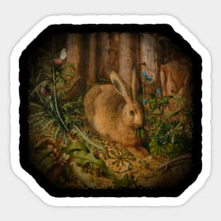 A Hare In The Forest Sticker